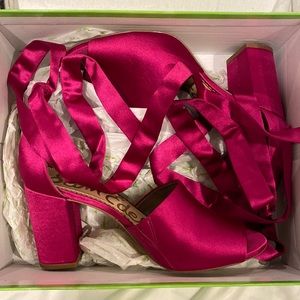 Sam Edelman Pink Satin sandals